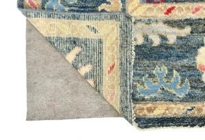 Muted Gray Floral 8X10 Oushak Oriental Rug