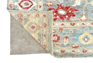 Muted Gray Floral 8X10 Oushak Oriental Rug
