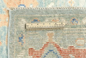 Muted Blue-gray Floral 9X12 Oushak Oriental Rug