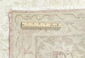 Antique Muted Brown Floral 8X11 Distressed Vintage Oriental Rug