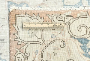 Antique Muted Rust Floral 10X13 Distressed Vintage Oriental Rug
