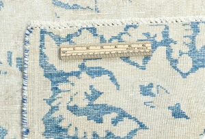 Antique Muted Beige Floral 8X11 Distressed Vintage Oriental Rug