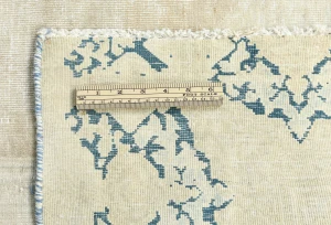 Muted Beige Floral 6X8 Distressed Vintage Oriental Rug