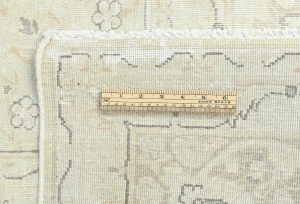 Antique Muted Beige Floral 10X13 Distressed Vintage Oriental Rug
