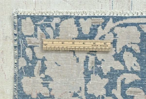 Muted Floral 9X12 Distressed Vintage Oriental Rug
