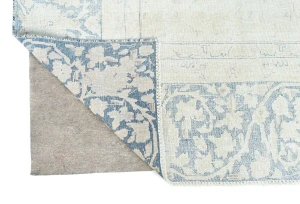 Muted Floral 9X12 Distressed Vintage Oriental Rug