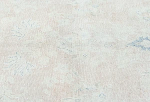 Muted Floral 9X12 Distressed Vintage Oriental Rug