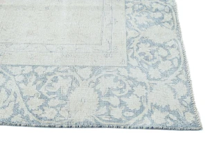 Muted Floral 9X12 Distressed Vintage Oriental Rug