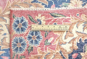 Muted Light Red Floral 6X10 Distressed Vintage Oriental Rug
