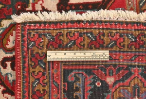 Red Floral 8x11 Distressed Vintage Oriental Rug