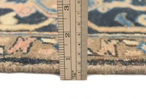 Semi Antique Light Salmon Floral 9'6X10'1 Heriz Persian Rug