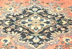 Antique Muted Floral 8X11 Distressed Vintage Oriental Rug