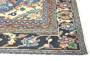 Antique Muted Floral 8X11 Distressed Vintage Oriental Rug