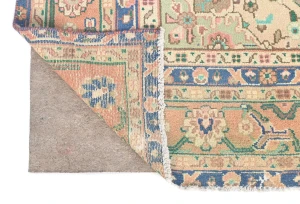 Semi Antique Muted Brown Floral 6X10 Distressed Oriental Rug