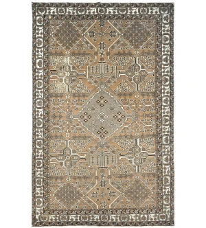 Semi Antique Muted Colors Tribal 6X10 Distressed Vintage Oriental Rug