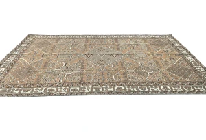 Semi Antique Muted Colors Tribal 6X10 Distressed Vintage Oriental Rug