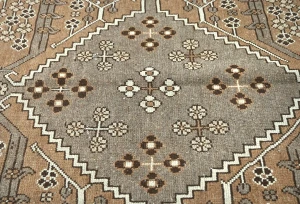 Semi Antique Muted Colors Tribal 6X10 Distressed Vintage Oriental Rug