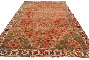 Semi Antique Muted Colors Tribal 6X9 Shiraz Persian Rug
