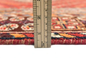 Semi Antique Red Tribal 6'8X9'6 Shiraz Persian Rug