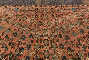 Semi Antique Red Tribal 5'6X8'0 Shiraz Persian Rug