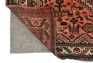 Semi Antique Muted Colors Tribal 5'6X7'6 Shiraz Persian Rug