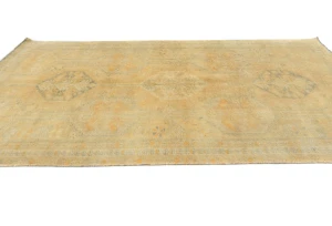 Vintage Muted Beige Tribal 5X9 Shiraz Persian Runner Rug