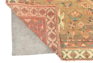 Vintage Muted Red Tribal Geometric 6x9 Shiraz Persian Rug