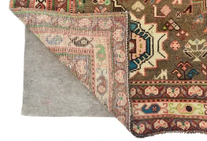 Semi Antique Muted Colors Tribal 6'4X9'5 Shiraz Persian Rug