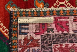 Vintage Red Tribal Geometric 6x9 Shiraz Persian Rug
