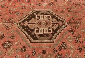 Semi Antique Bittersweet Red Tribal 5X8 Shiraz Persian Rug