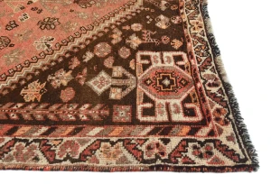 Semi Antique Bittersweet Red Tribal 5X8 Shiraz Persian Rug