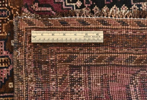 Semi Antique Dark Brown Tribal 3X11 Shiraz Persian Runner Rug