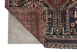 Semi Antique Dark Brown Tribal 3X11 Shiraz Persian Runner Rug