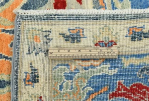 Muted Colors Floral Transitional 8X10 Oriental Rug