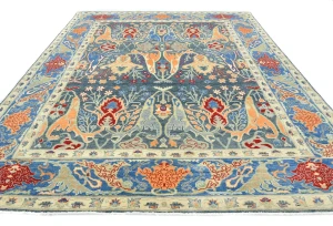 Muted Colors Floral Transitional 8X10 Oriental Rug