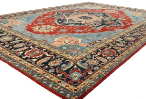 Red Geometric 12X16  Serapi Oriental Rug