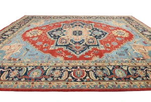 Red Geometric 12X16  Serapi Oriental Rug