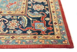 Red Geometric 12X16  Serapi Oriental Rug