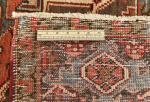 Semi Antique Red Traditional 7'7X11'2 Distressed Vintage Oriental Rug