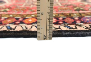 Vintage Red Geometric 2'3X9'8 Karajeh Persian Runner Rug