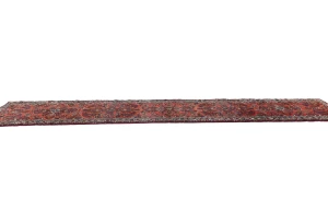 Vintage Red Tribal 3X17 Lilian Persian Runner Rug