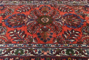 Vintage Red Tribal 3X17 Lilian Persian Runner Rug