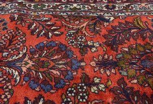 Vintage Red Tribal 3X17 Lilian Persian Runner Rug