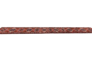 Vintage Red Tribal 1'11X13'5 Karajeh Persian Runner Rug