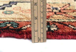 Vintage Charcoal Floral Tribal 4'6X7'8 Hamedan Persian Rug