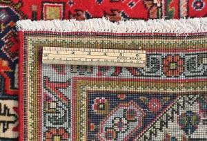 Vintage Red Traditional 3X5 Tabriz Persian Rug