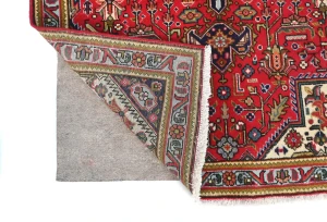 Vintage Red Traditional 3X5 Tabriz Persian Rug