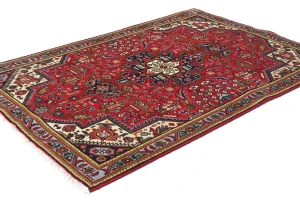 Vintage Red Traditional 3X5 Tabriz Persian Rug