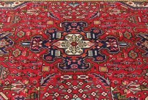 Vintage Red Traditional 3X5 Tabriz Persian Rug