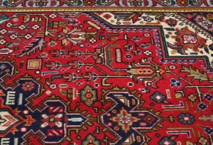 Vintage Red Traditional 3X5 Tabriz Persian Rug